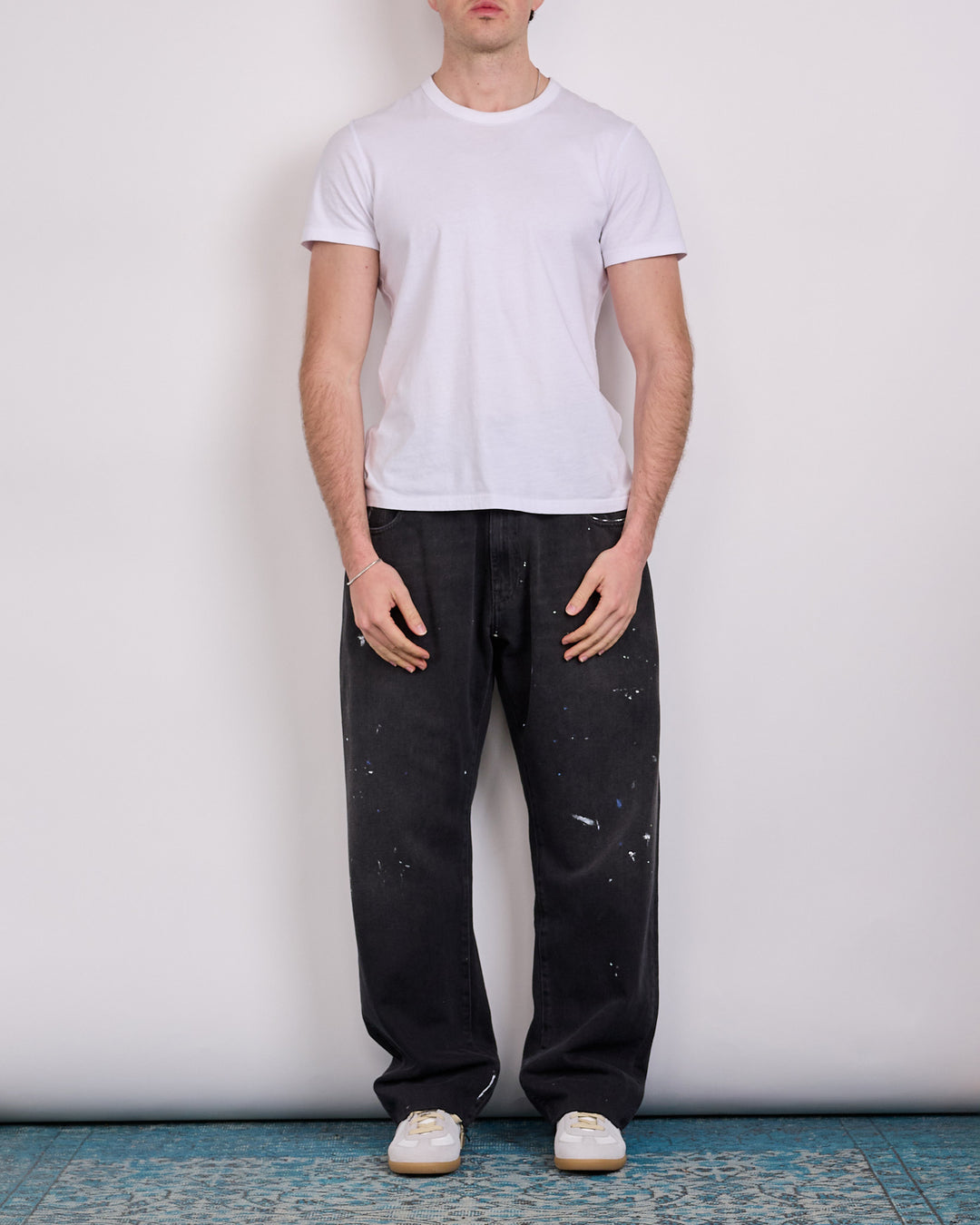 Maison Margiela MM6 Straight Fit Jean Black Paint