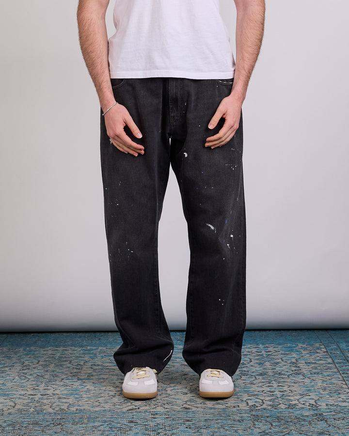 Maison Margiela MM6 Straight Fit Jean Black Paint