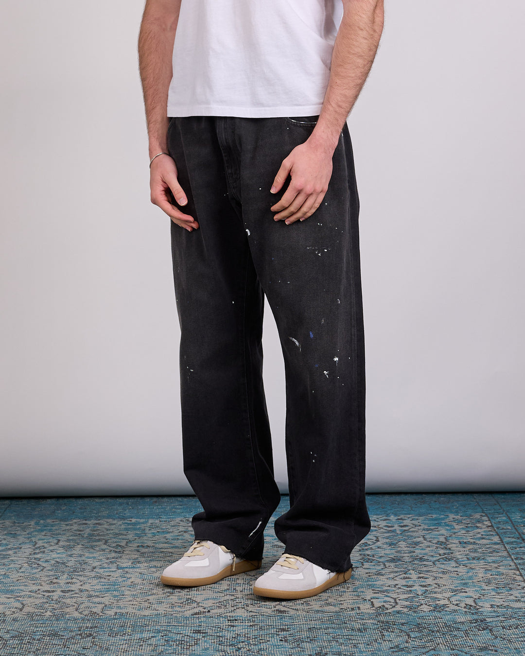 Maison Margiela MM6 Straight Fit Jean Black Paint