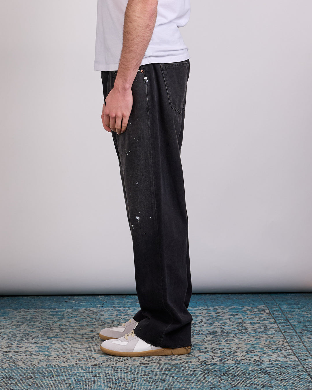 Maison Margiela MM6 Straight Fit Jean Black Paint