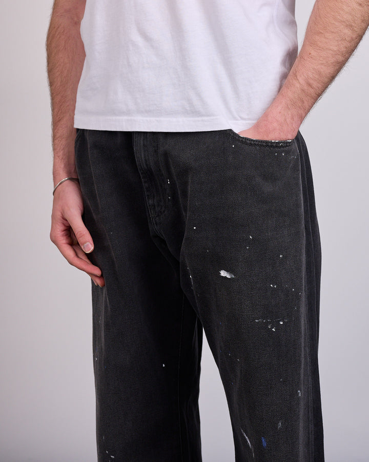 Maison Margiela MM6 Straight Fit Jean Black Paint