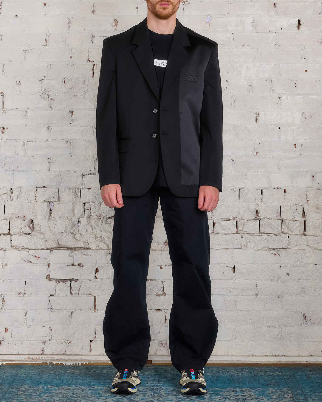 Maison Margiela MM6 Tailoring Logo Blazer Black