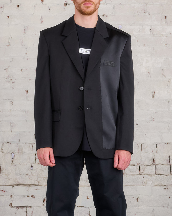 Maison Margiela MM6 Tailoring Logo Blazer Black