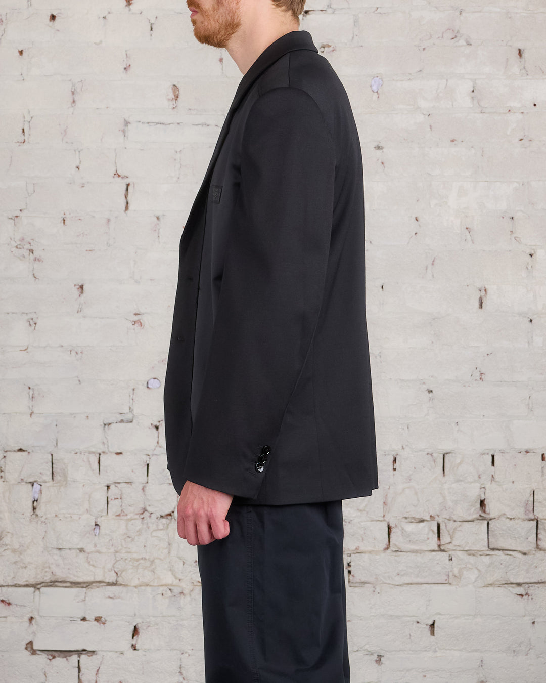 Maison Margiela MM6 Tailoring Logo Blazer Black