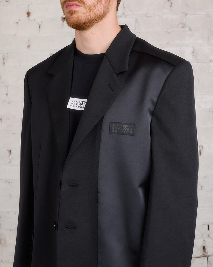 Maison Margiela MM6 Tailoring Logo Blazer Black