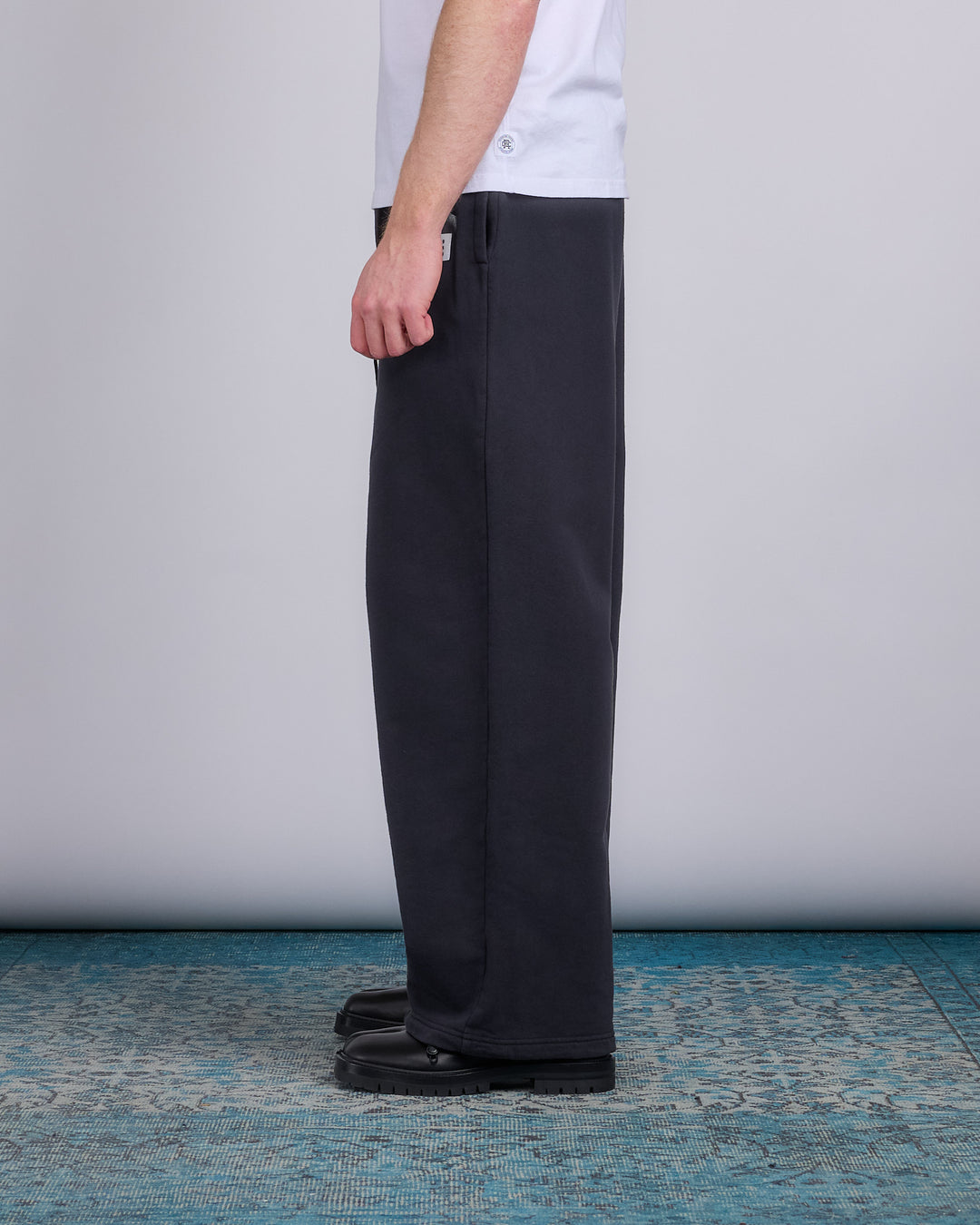 Maison Margiela MM6 Tape Logo Relaxed Sweatpant Black