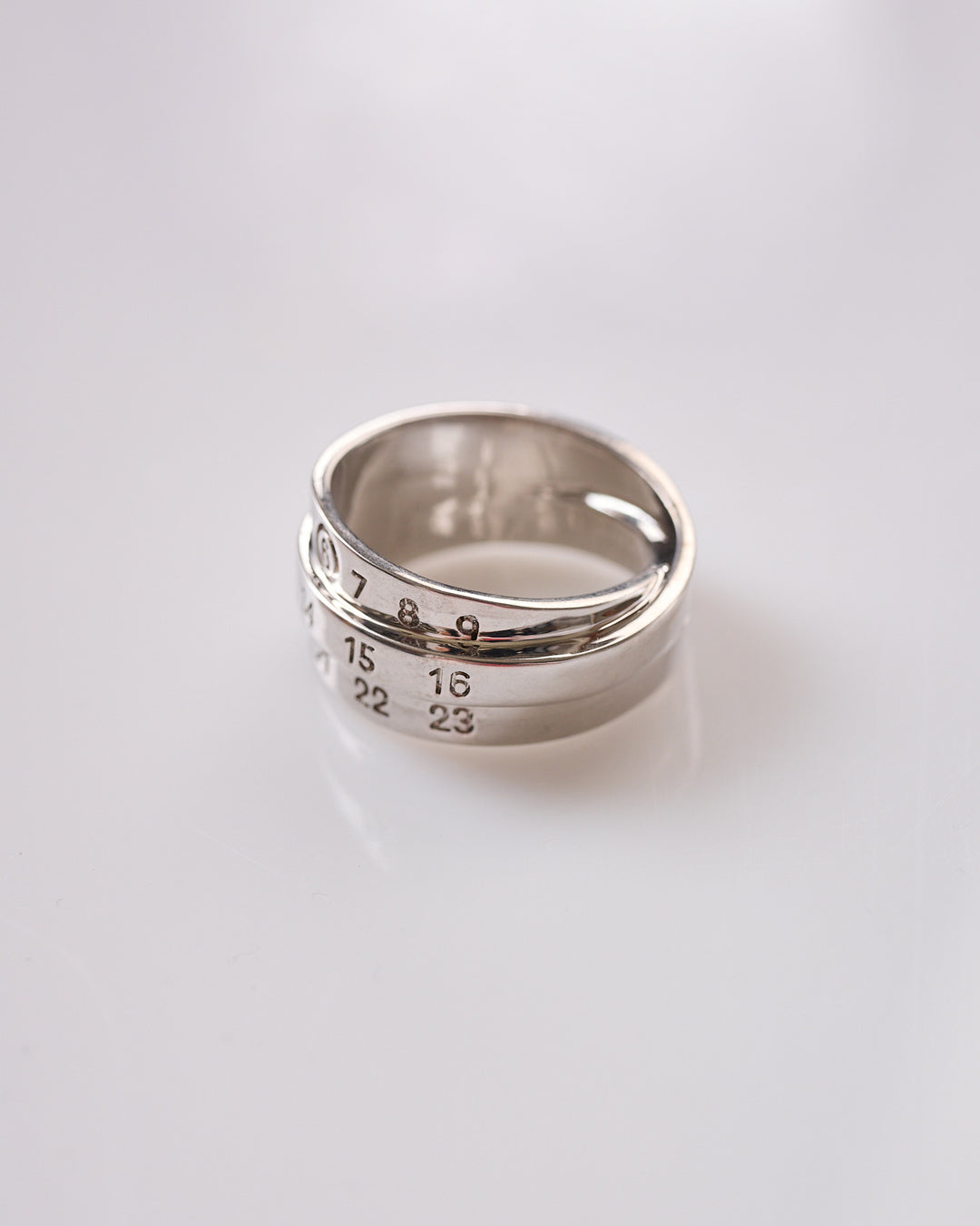 Maison Margiela MM6 Triple Logo Ring Palladio