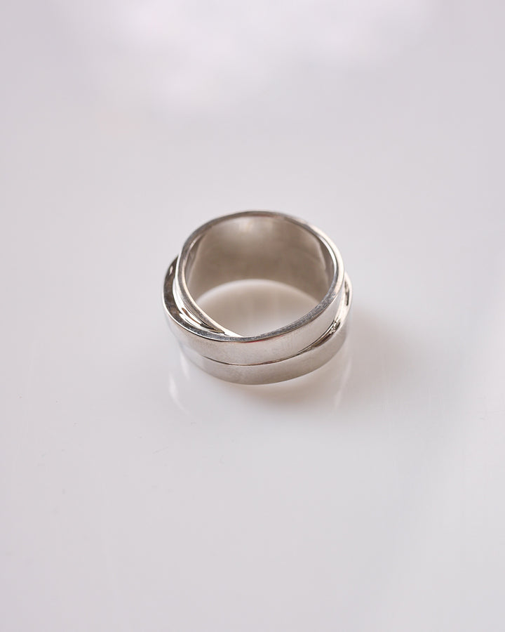Maison Margiela MM6 Triple Logo Ring Palladio