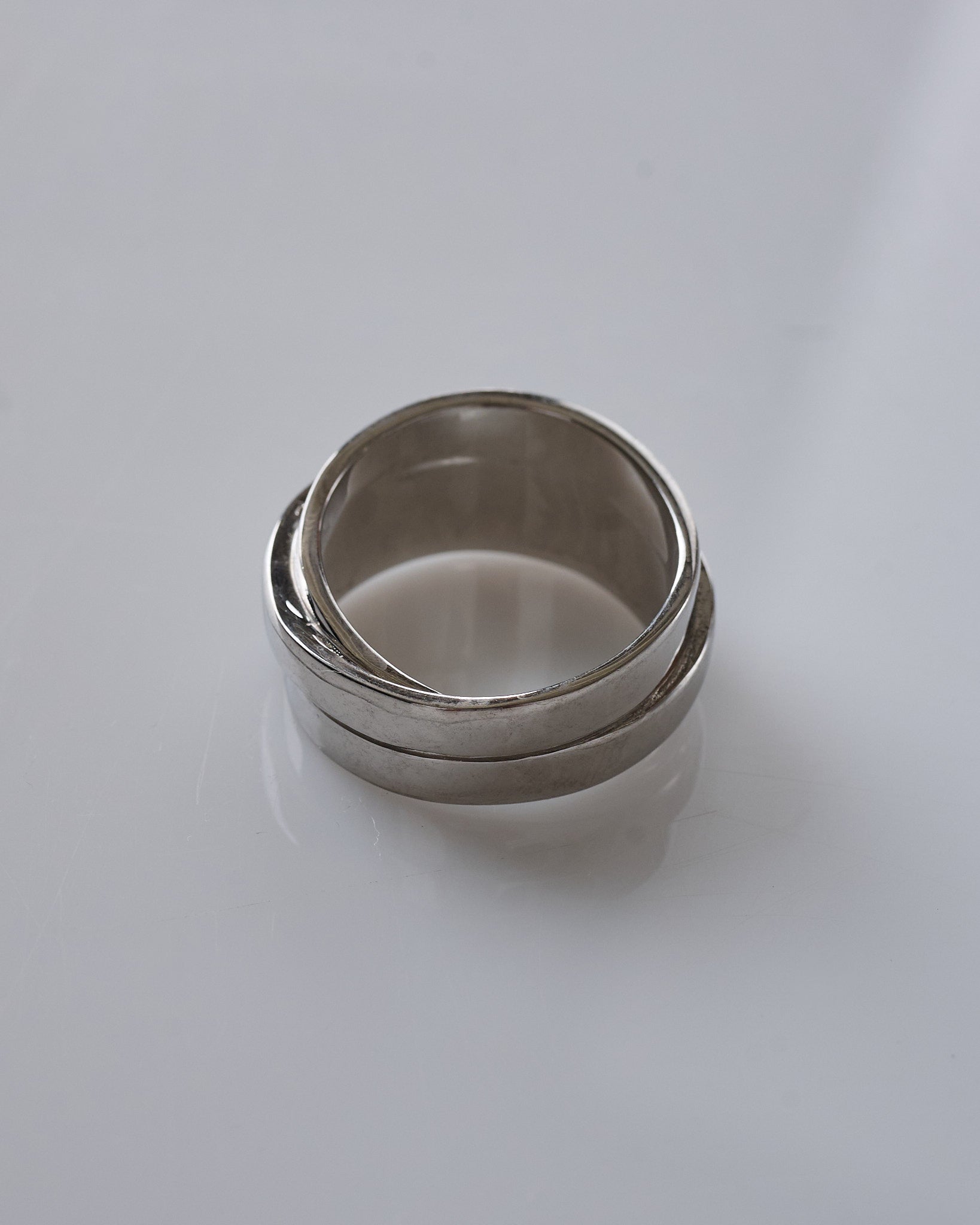 Maison Margiela MM6 Triple Logo Ring Palladio – LESS 17 Maison Margiela MM6 Triple Logo Ring Palladio – LESS 17