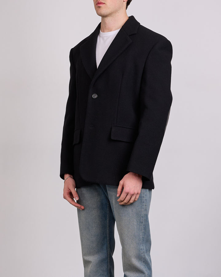 Maison Margiela MM6 Wool Felted Blazer Black