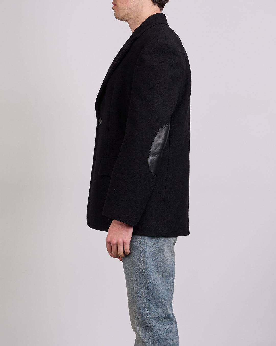 Maison Margiela MM6 Wool Felted Blazer Black