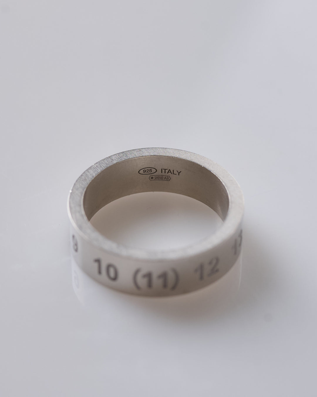 Maison Margiela Number Reference 6.5mm Ring Silver