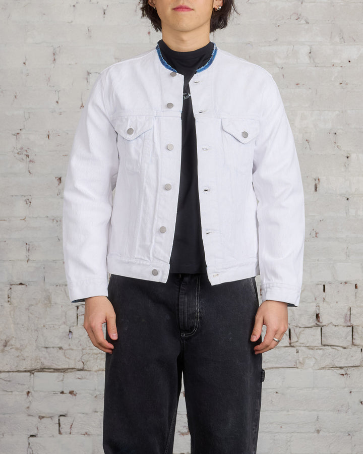 Maison Margiela Painted 14oz Denim Jacket White Crack