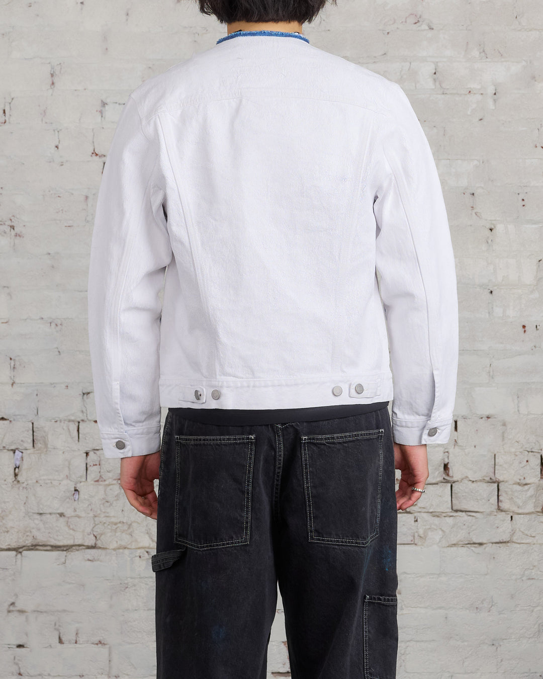 Maison Margiela Painted 14oz Denim Jacket White Crack