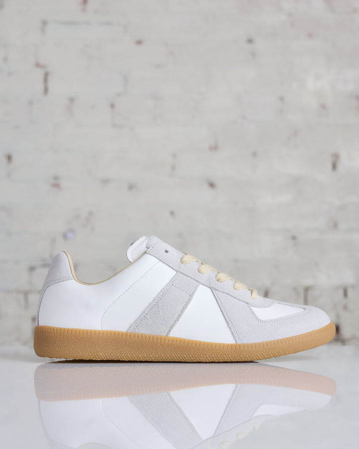 Maison Margiela Replica Leather Sneaker Off White