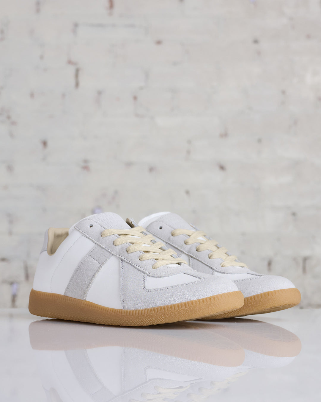 Maison Margiela Replica Leather Sneaker Off White