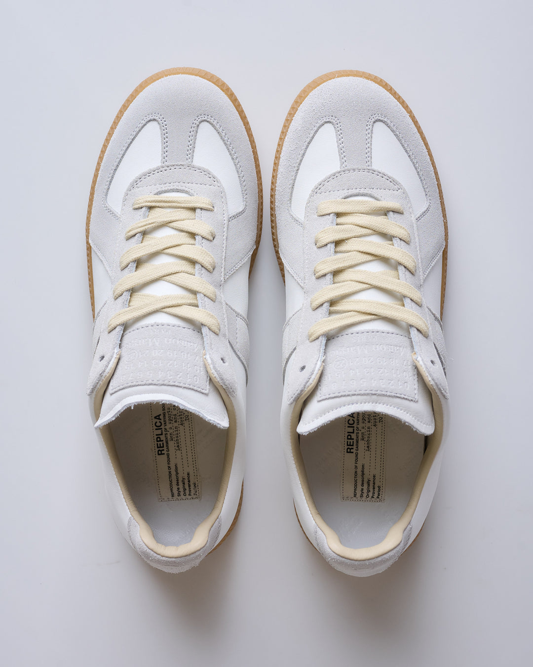 Maison Margiela Replica Leather Sneaker Off White