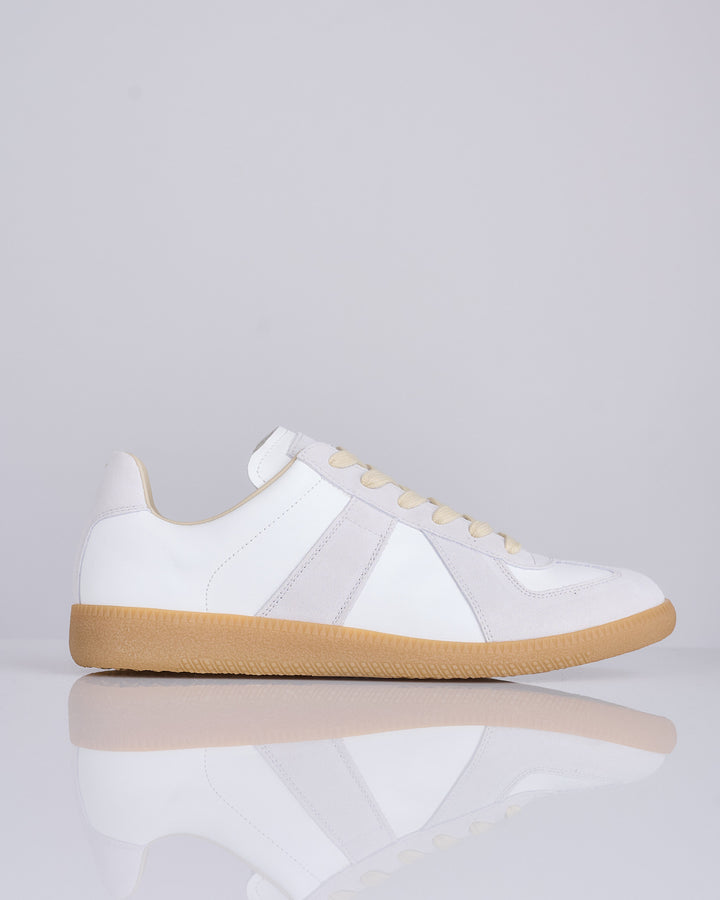 Maison Margiela Replica Leather Sneaker Off White