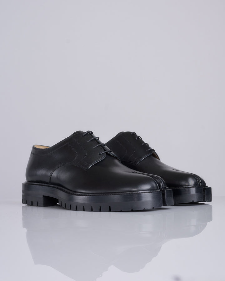 Maison Margiela Tabi County Lace-up Box Calf Black