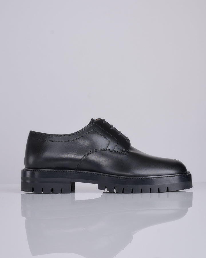 Maison Margiela Tabi County Lace-up Box Calf Black