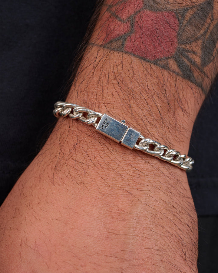 Maple Double Link Bracelet Silver 925