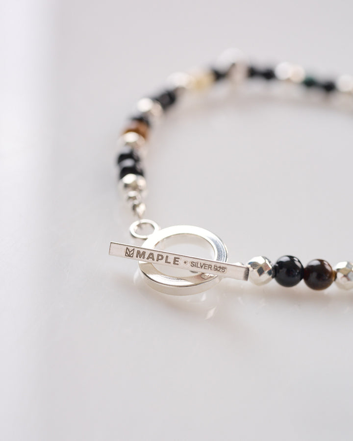 Maple Madina Bracelet Black Silver 925