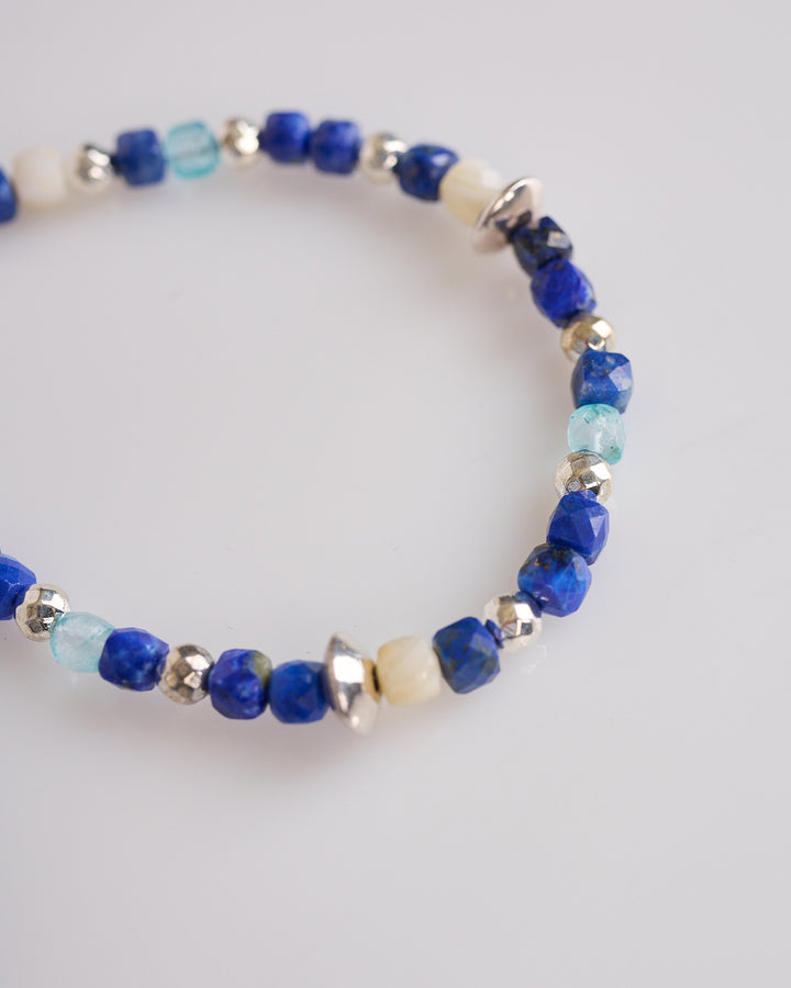 Maple Madina Bracelet Navy Silver 925