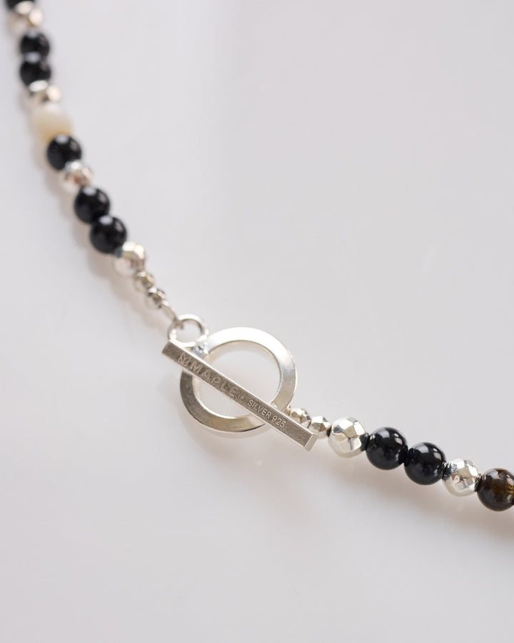 Maple Madina Necklace Black Silver 925