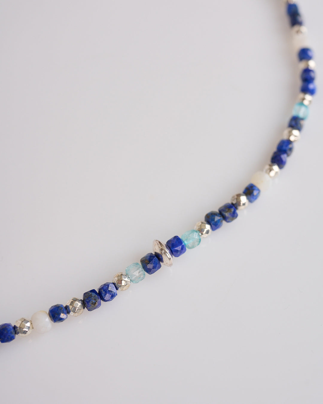 Maple Madina Necklace Navy Silver 925