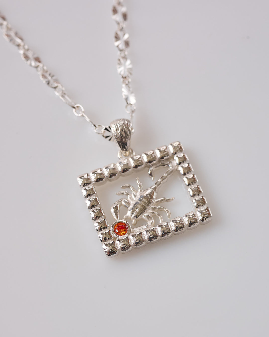 Maple Scorpio 60cm Chain Silver 925 Zircon