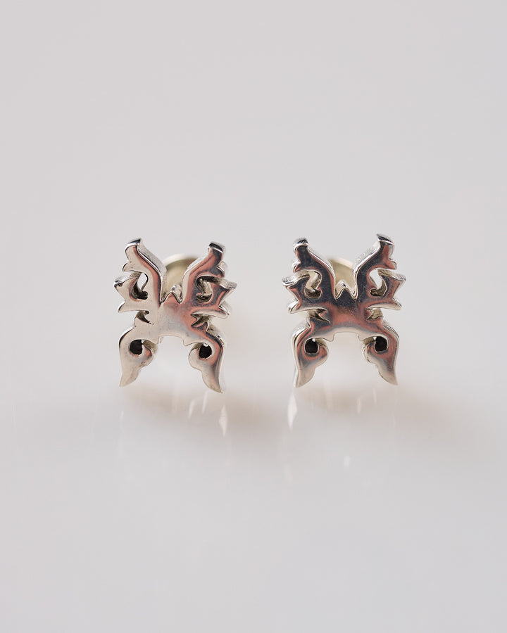 Maple Spur Stud Earring Silver 925