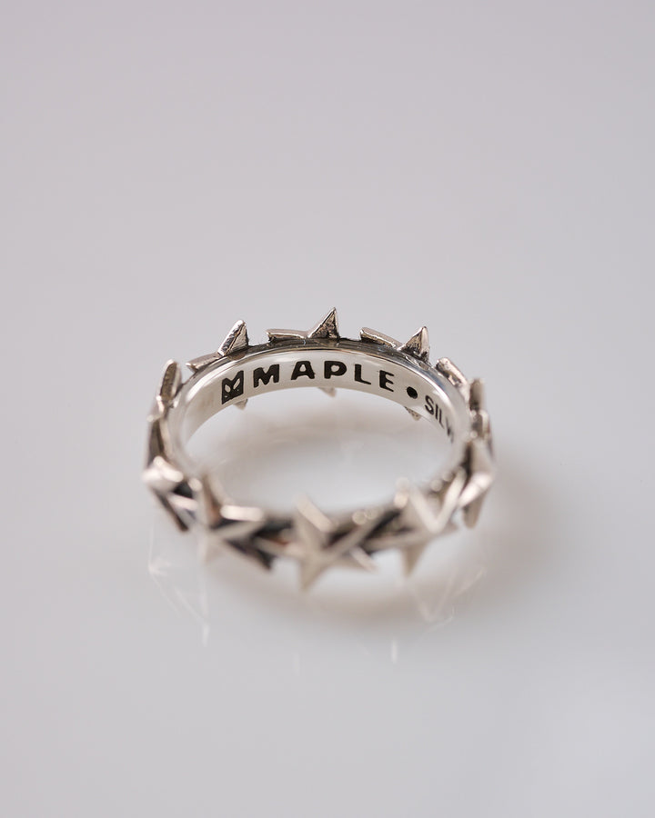 Maple Star Medium Ring Silver 925