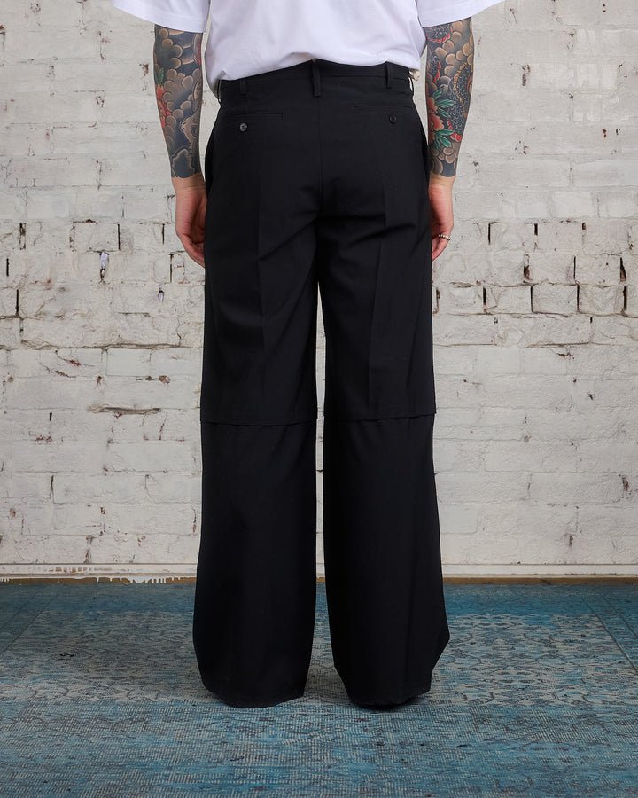 Marni Light Wool Blend Straight Fit Pant Black