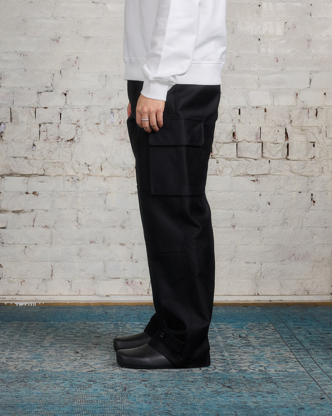 Marni Moleskin Cargo Pant Black