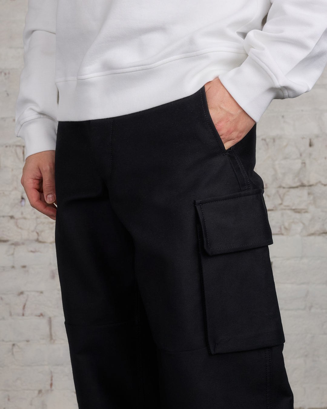 Marni Moleskin Cargo Pant Black