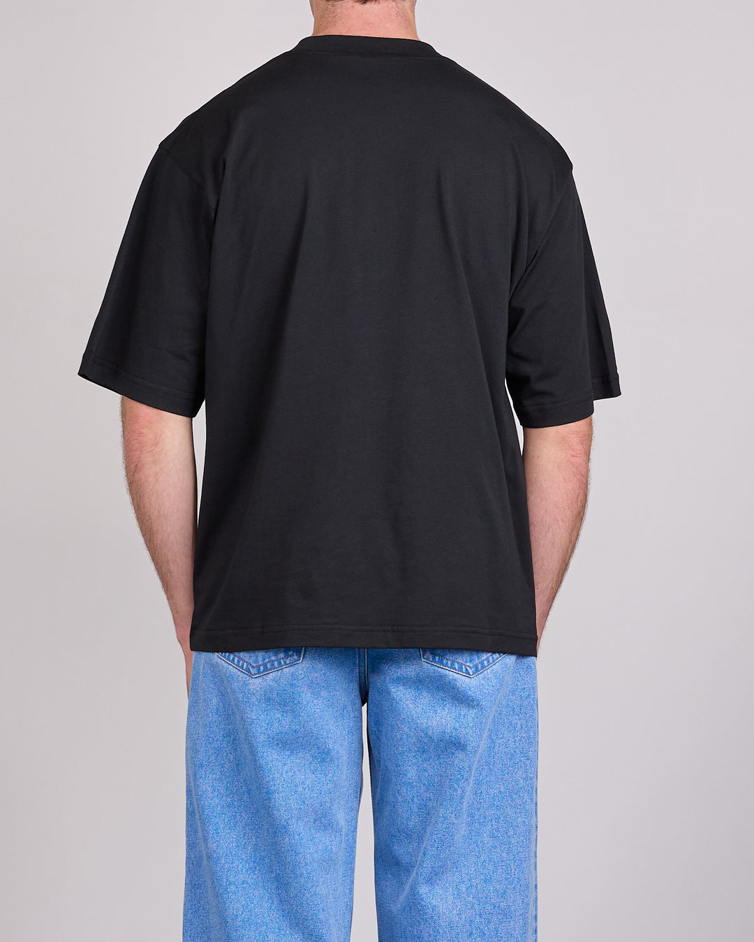 Marni Organic Cotton Jersey Patch Logo T-Shirt Black