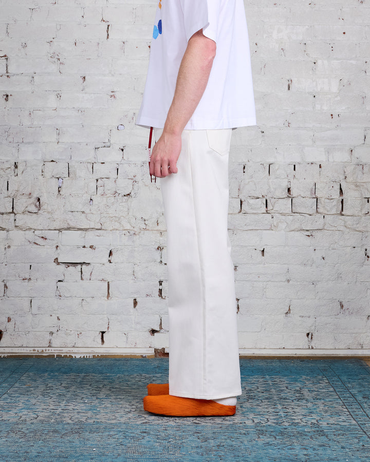 Marni Runway Denim Trouser Lily White