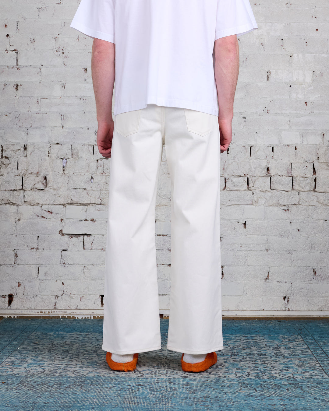 Marni Runway Denim Trouser Lily White