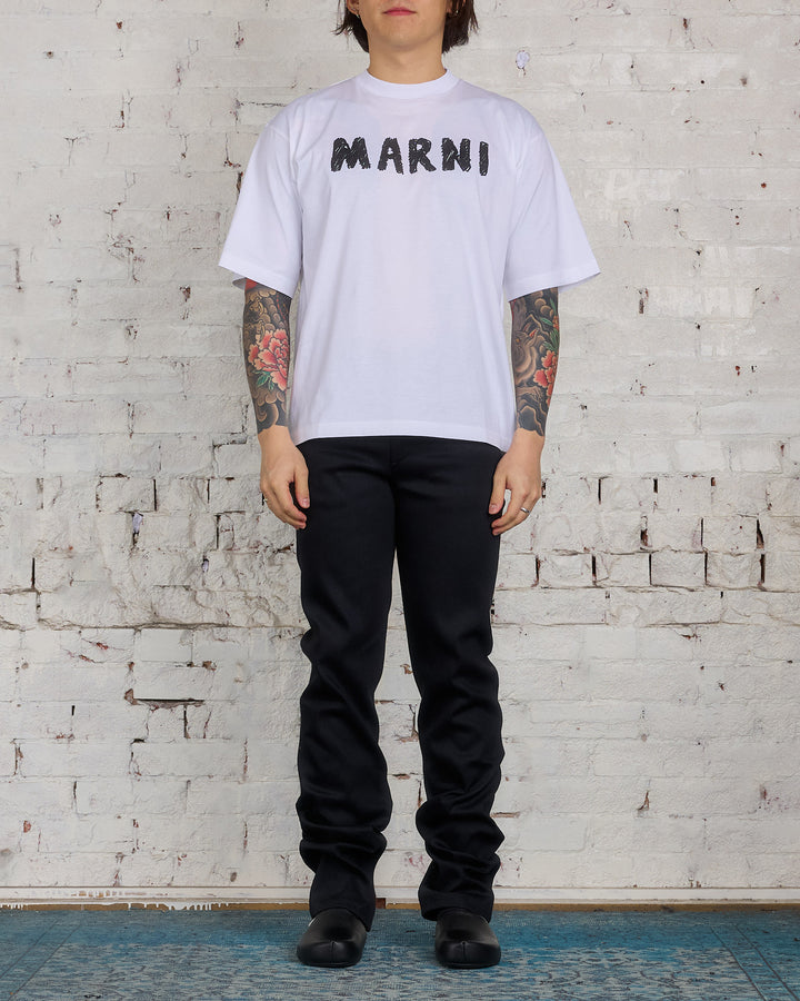 Marni Soft Denim Straight Jean Black