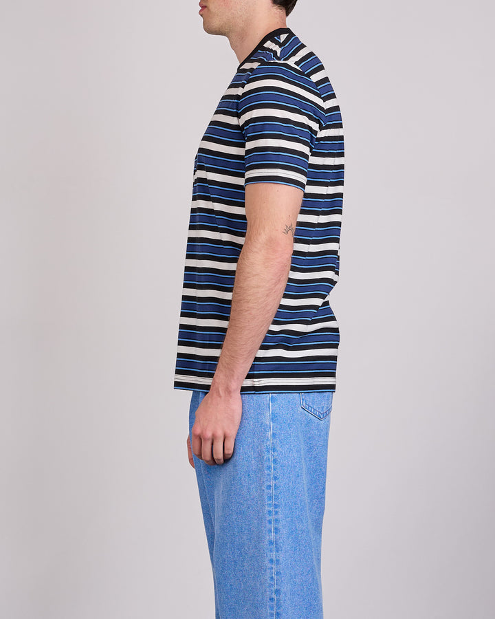 Marni Striped Organic Cotton Jersey T-Shirt Black