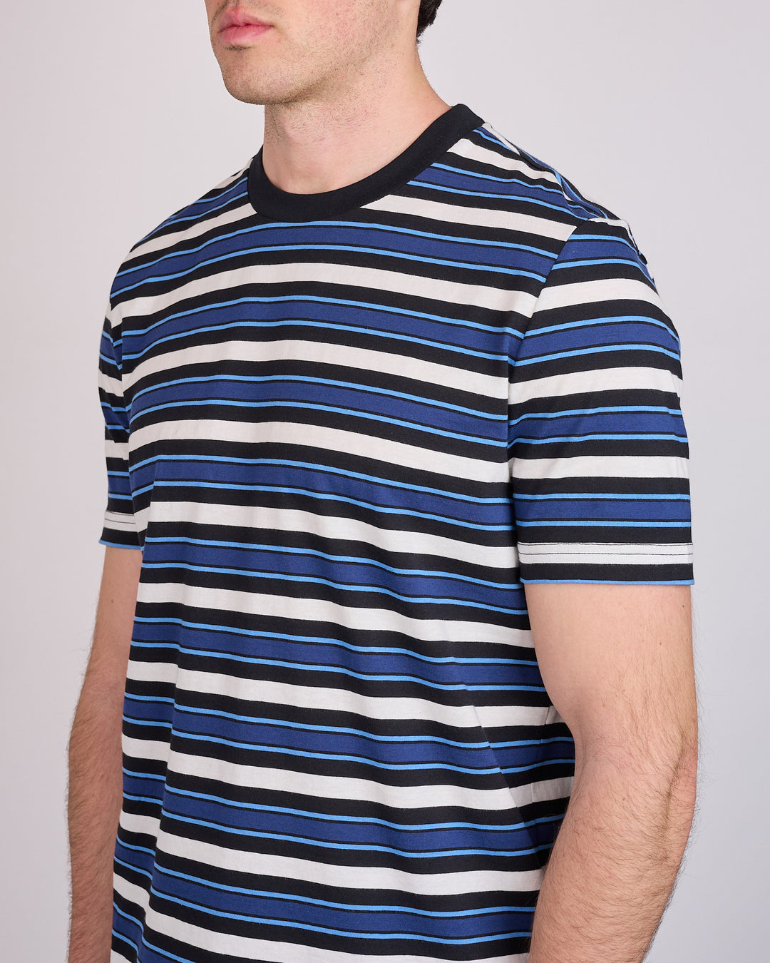 Marni Striped Organic Cotton Jersey T-Shirt Black