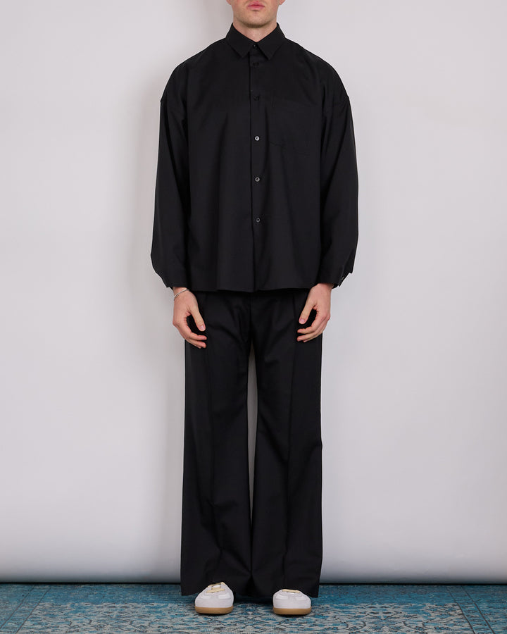Marni Tropical Wool Flared Pant Black