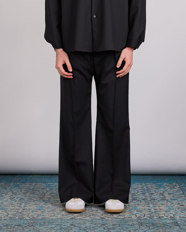 Marni Tropical Wool Flared Pant Black