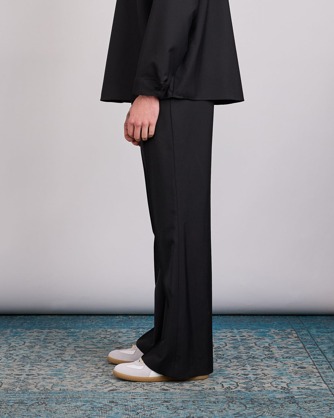 Marni Tropical Wool Flared Pant Black