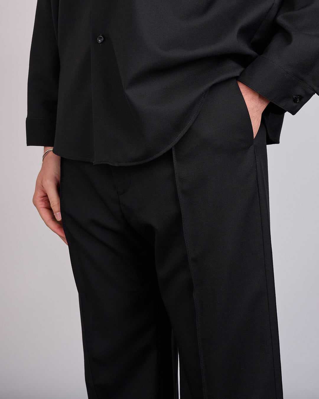 Marni Tropical Wool Flared Pant Black
