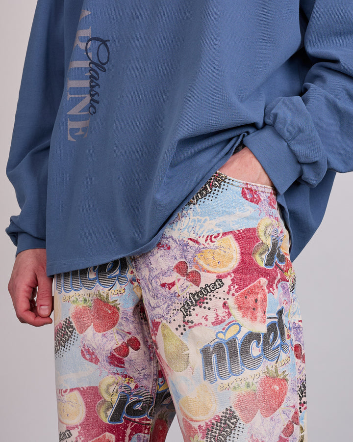 Martine Rose 5-Pocket Relaxed Fit Jean Multicolored Fruits