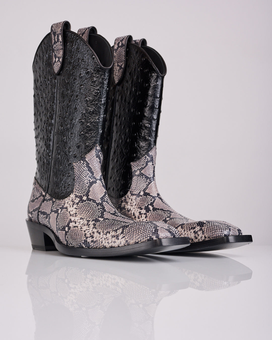 Martine Rose Cowboy Boot Grey/Black