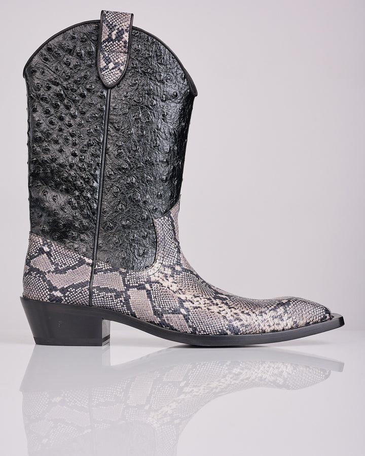 Martine Rose Cowboy Boot Grey/Black
