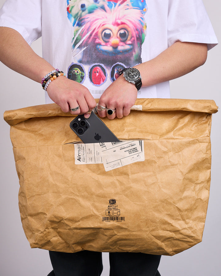 Martine Rose Foldable Bag Beige