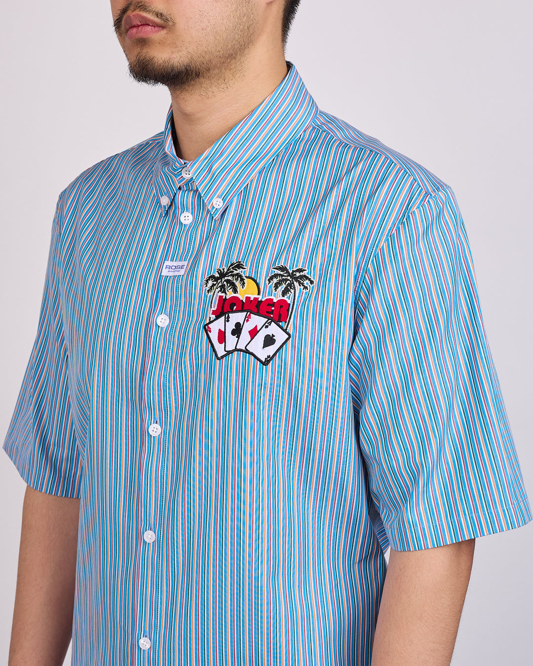 Martine Rose Joker Casual Button Shirt Blue
